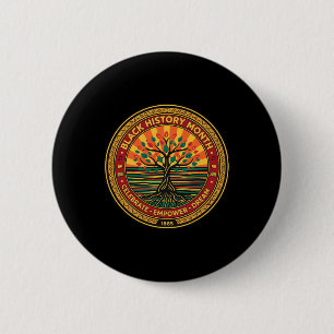 Badge Rond 5 Cm Célébrer l'Histoire des Noirs Éduquer Inspirer Fie