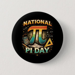 Badge Rond 5 Cm Célébrer Pi