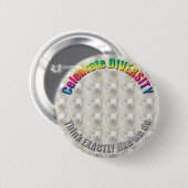 Badge Rond 5 Cm Célébrez le bouton de diversité (Devant & derrière)