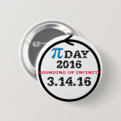 Badge Rond 5 Cm Célébrez le jour de pi (Devant & derrière)