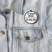 Badge Rond 5 Cm Célébrez le jour de pi (En situation)