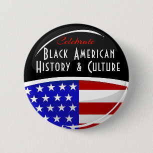 Badge Rond 5 Cm Célébrez l'emblème brillant d'histoire américa