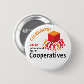 Badge Rond 5 Cm Célébrez les coopératives (Devant & derrière)