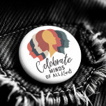 Badge Rond 5 Cm Célébrez les esprits de toutes sortes<br><div class="desc">Celebrate Minds of All Gends est un design frappant qui résume l'essence de la diversité cognitive et de l'inclusion. L'oeuvre présente des silhouettes qui se chevauchent dans un éventail de tons chauds et cool, représentant les diverses façons dont les gens pensent et perçoivent le monde. Chaque silhouette symbolise une perspective...</div>