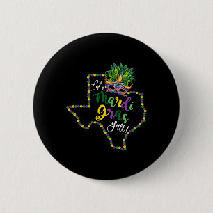 Badge Rond 5 Cm Célébrons Mardi Gras Vous Tous Texas Galveston Sou