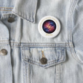 Badge Rond 5 Cm Celestial Mama Hands Galaxy Universe (En situation)