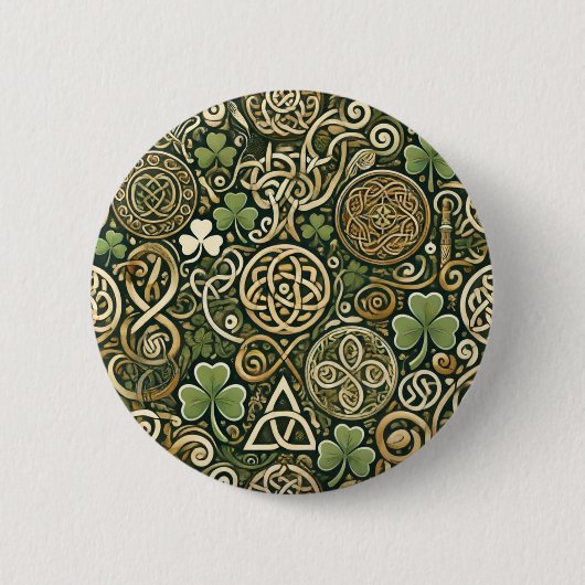 Badge Rond 5 Cm Celtic Bloom (Devant)