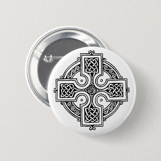 Badge Rond 5 Cm Celtic cross (Devant & derrière)