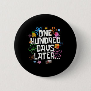 Badge Rond 5 Cm Cent jours plus tard 100 jours d'école élève