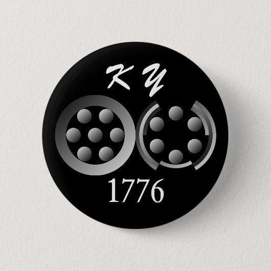 Badge Rond 5 Cm Centesimal 1776 par Kenneth Yoncich (Devant)