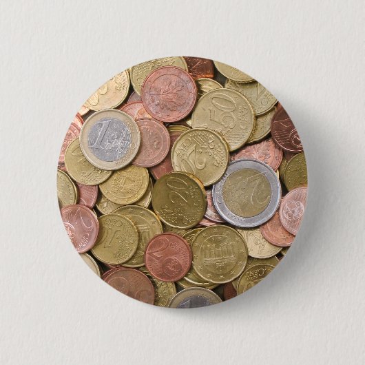 Badge Rond 5 Cm Centimes Euro (Devant)