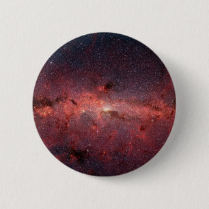 Badge Rond 5 Cm Centre Galactique De La Voie Lactée, Étoiles, Nu