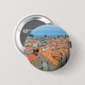 Badge Rond 5 Cm Centre-ville de Dubrovnik (Devant & derrière)