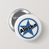 Badge Rond 5 Cm Cercle Alaska (Devant & derrière)