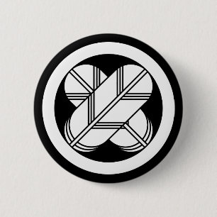 Badge Rond 5 Cm Cercle avec des plumes de faucon différentes (dess