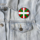 Badge Rond 5 Cm Cercle Basque de drapeau de qualité (En situation)