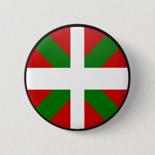 Badge Rond 5 Cm Cercle Basque de drapeau de qualité