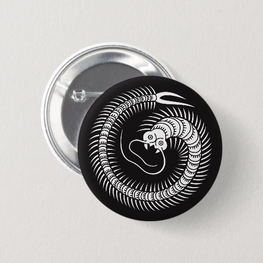 Badge Rond 5 Cm Cercle centipède (Devant & derrière)