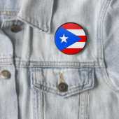 Badge Rond 5 Cm Cercle de drapeau de qualité de Porto Rico (En situation)
