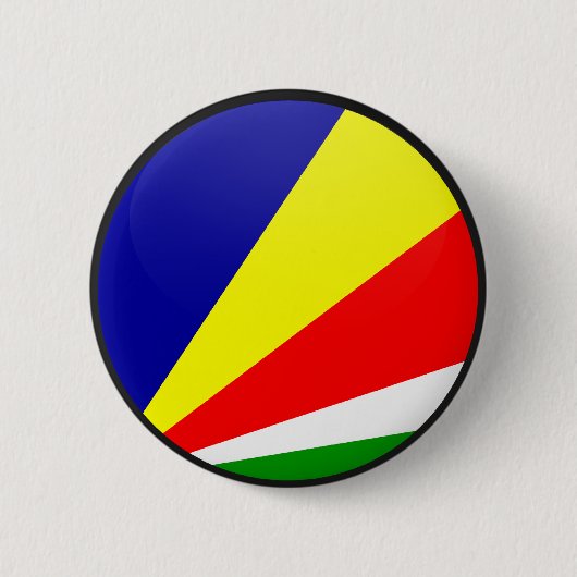 Badge Rond 5 Cm Cercle de drapeau de qualité des Seychelles (Devant)