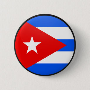 Badge Rond 5 Cm Cercle de drapeau de qualité du Cuba