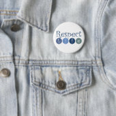 Badge Rond 5 Cm Cercle de la vie de respect (En situation)