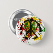 Badge Rond 5 Cm Cercle de peinture de paix (Devant & derrière)