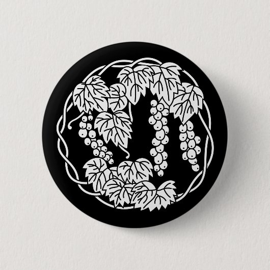 Badge Rond 5 Cm cercle de raisin (Devant)