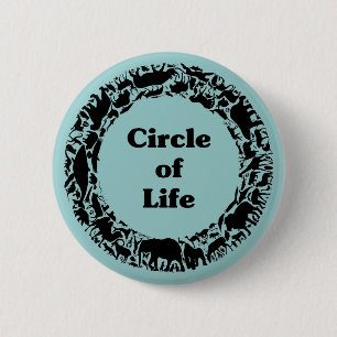 Badge Rond 5 Cm Cercle de vie