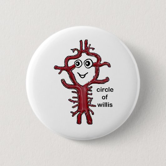 Badge Rond 5 Cm Cercle de Willis (Devant)
