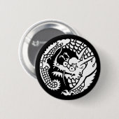 Badge Rond 5 Cm Cercle du dragon de la secte Nichiren (Devant & derrière)
