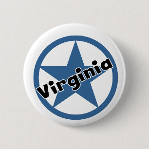 Badge Rond 5 Cm Cercle la Virginie