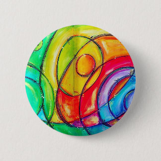 Badge Rond 5 Cm Cercles abstraits