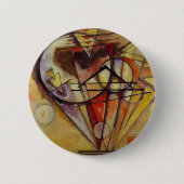Badge Rond 5 Cm Cercles Abstraits Kandinsky (Devant)