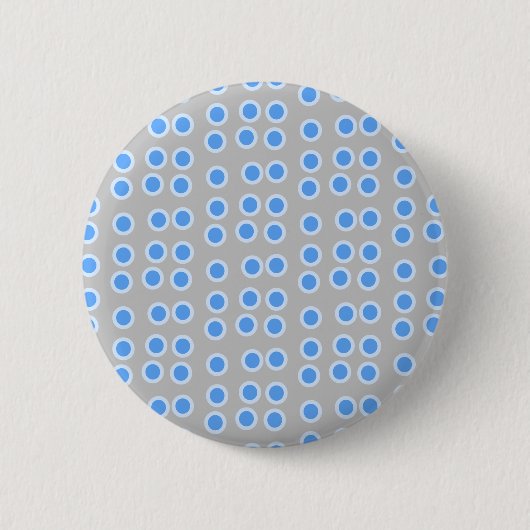 Badge Rond 5 Cm Cercles bleus (Devant)