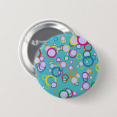 Badge Rond 5 Cm Cercles colorés (Devant & derrière)