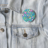 Badge Rond 5 Cm Cercles colorés (En situation)