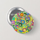 Badge Rond 5 Cm Cercles de couleurs (Devant & derrière)