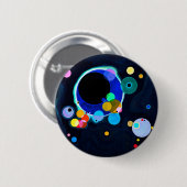 Badge Rond 5 Cm Cercles Kandinsky (Devant & derrière)
