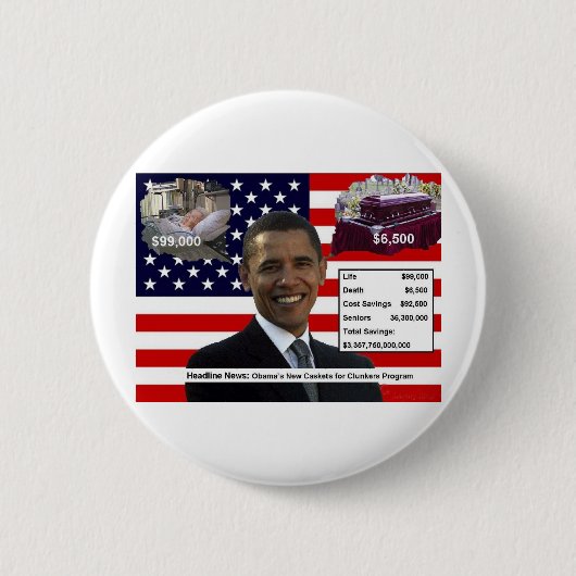 Badge Rond 5 Cm CERCUEILS pour des TAS DE FERRAILLE (Devant)