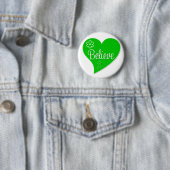 Badge Rond 5 Cm Cérébral Palsy Belit Heart (En situation)
