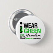 Badge Rond 5 Cm Cérébral Palsy Je Porte Du Ruban Vert Pour Mon Pet (Devant & derrière)
