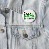 Badge Rond 5 Cm Cérébral Palsy Je Porte Du Ruban Vert Pour Mon Pet (En situation)