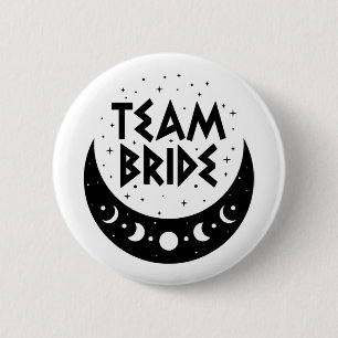 Badge Rond 5 Cm Cérémonie de mariage de l'équipe gothique de la ma