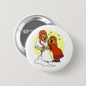 Badge Rond 5 Cm Cérémonie du mariage de la mère mariée (Devant & derrière)