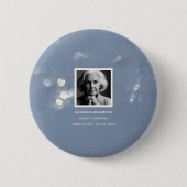 Badge Rond 5 Cm Cérémonie funéraire de Grey Shimmer (Devant)