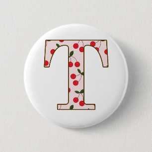Badge Rond 5 Cm Cerise gaie T