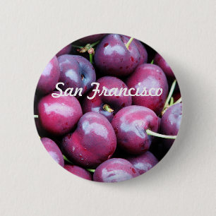 Badge Rond 5 Cm Cerises
