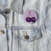 Badge Rond 5 Cm cerises 3 (En situation)