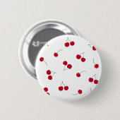 Badge Rond 5 Cm Cerises Cerises (Devant & derrière)